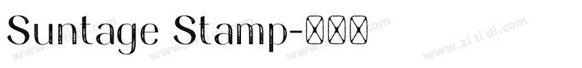 Suntage Stamp字体转换